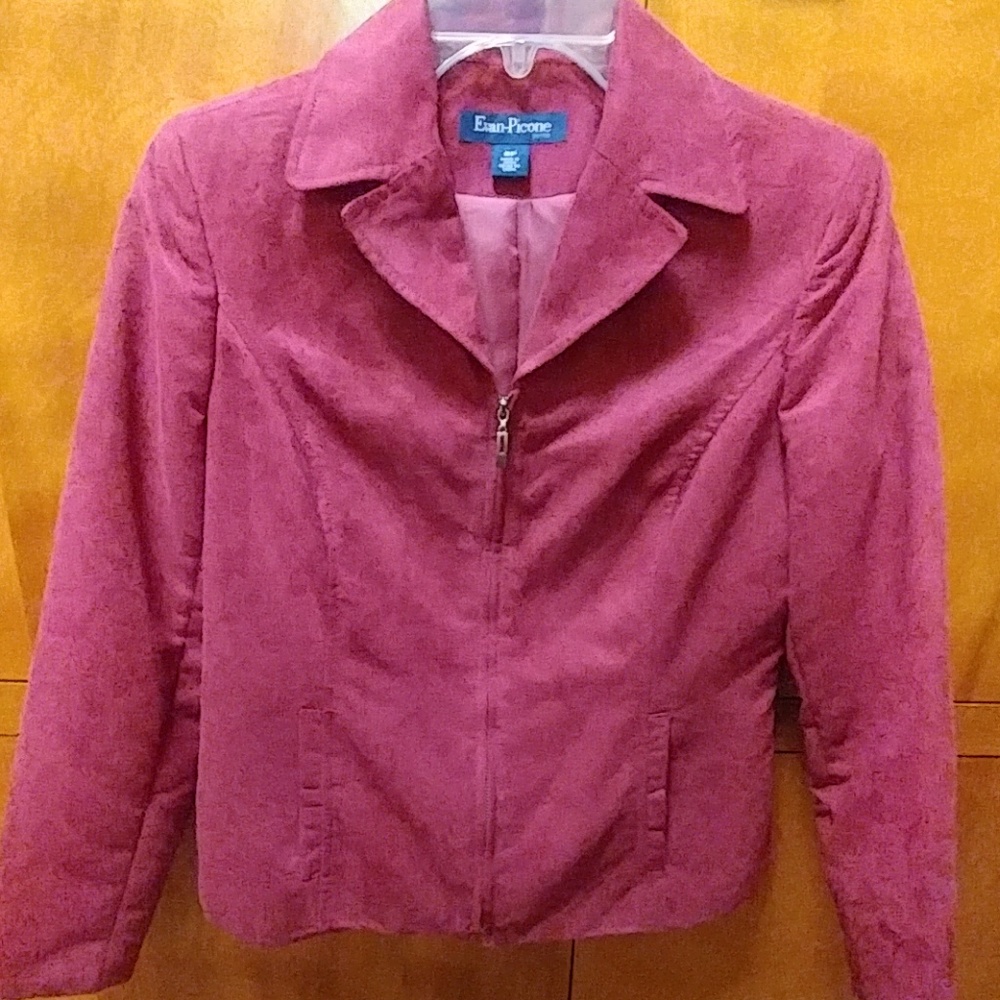 Evan-Picone faux suede jacket 8P